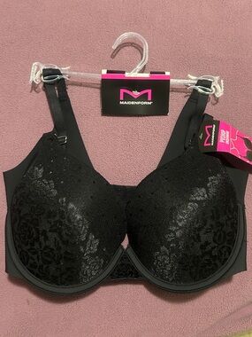 Maidenform Black Lace Underwire Support Bra